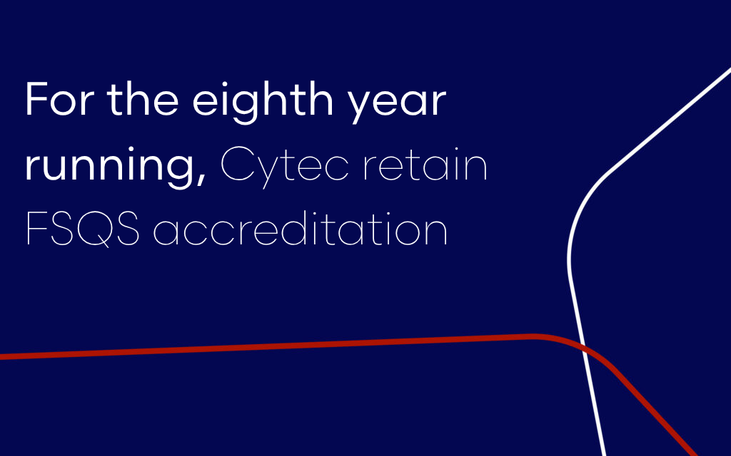 Cyte retain retain FSQS accreditation for the eighth year running