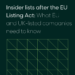Insider lists after the EU Listing Act: what EU and UK-listed companies need to know